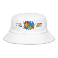 PORCHGIRLZ PAINT SPLATTER Terry cloth bucket hat