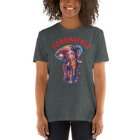 Porchgirlz Red Lttering Short-Sleeve Unisex T-Shirt