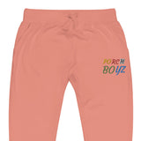 PorchBoyz Embroidered Multi Color Unisex fleece sweatpants