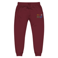 PorchBoyz Embroidered Multi Color Unisex fleece sweatpants