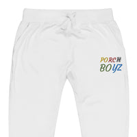 PorchBoyz Embroidered Multi Color Unisex fleece sweatpants