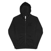 PORCHBOYZ BLACKOUT COLLECTION Unisex fleece zip up hoodie