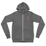 PORCHBOYZ PORCHGIRLZ "EMBROIDERED TRADEMARK" Unisex zip hoodie