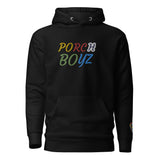 PorchBoyz Embroidered Multi Color/Lion Logo Unisex Hoodie