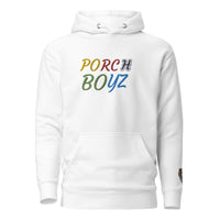 PorchBoyz Embroidered Multi Color/Lion Logo Unisex Hoodie