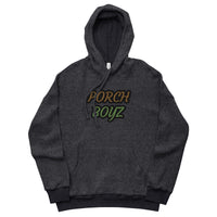 PORCHBOYZ Embroidered Unisex sueded fleece hoodie