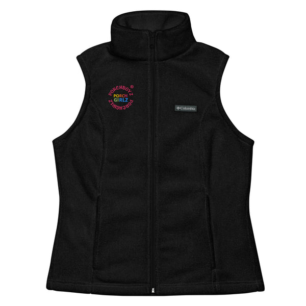 PORCHBOYZ PORCHGIRLZ (PORCHGIRLZ) EMBROIDERED Women’s Columbia fleece vest