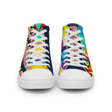 Navy PORCHGIRLZ high top canvas shoes