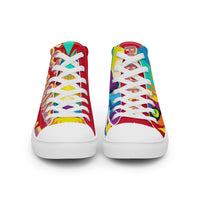 Red Porchgirlz  high top canvas shoes