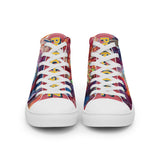 Pink Porchgirlz Elephant high top canvas shoes