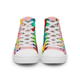 PORCHGIRLZ Breast Cancer Awareness Women’s high top canvas shoes