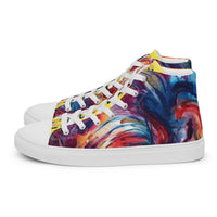 Yellow Porchgirlz Elephant high top canvas shoes