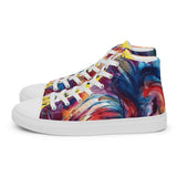 Yellow Porchgirlz Elephant high top canvas shoes