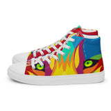 Red Porchgirlz high top canvas shoes