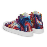 Mindaro Porchgirlz Elephant Print high top canvas shoes