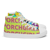 Mindaro Porchgirlz high top canvas shoes