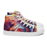 Mindaro Porchgirlz Elephant Print high top canvas shoes