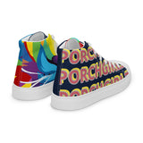 Navy PORCHGIRLZ high top canvas shoes