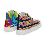 Navy Porchgirlz  high top canvas shoes