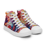 Pink Porchgirlz Elephant high top canvas shoes